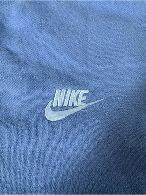Nike Powder Blue Crewneck with White Swoosh Embroidery